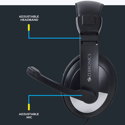 HEADPHONE ZEBRONICS 200HMV W/MIC