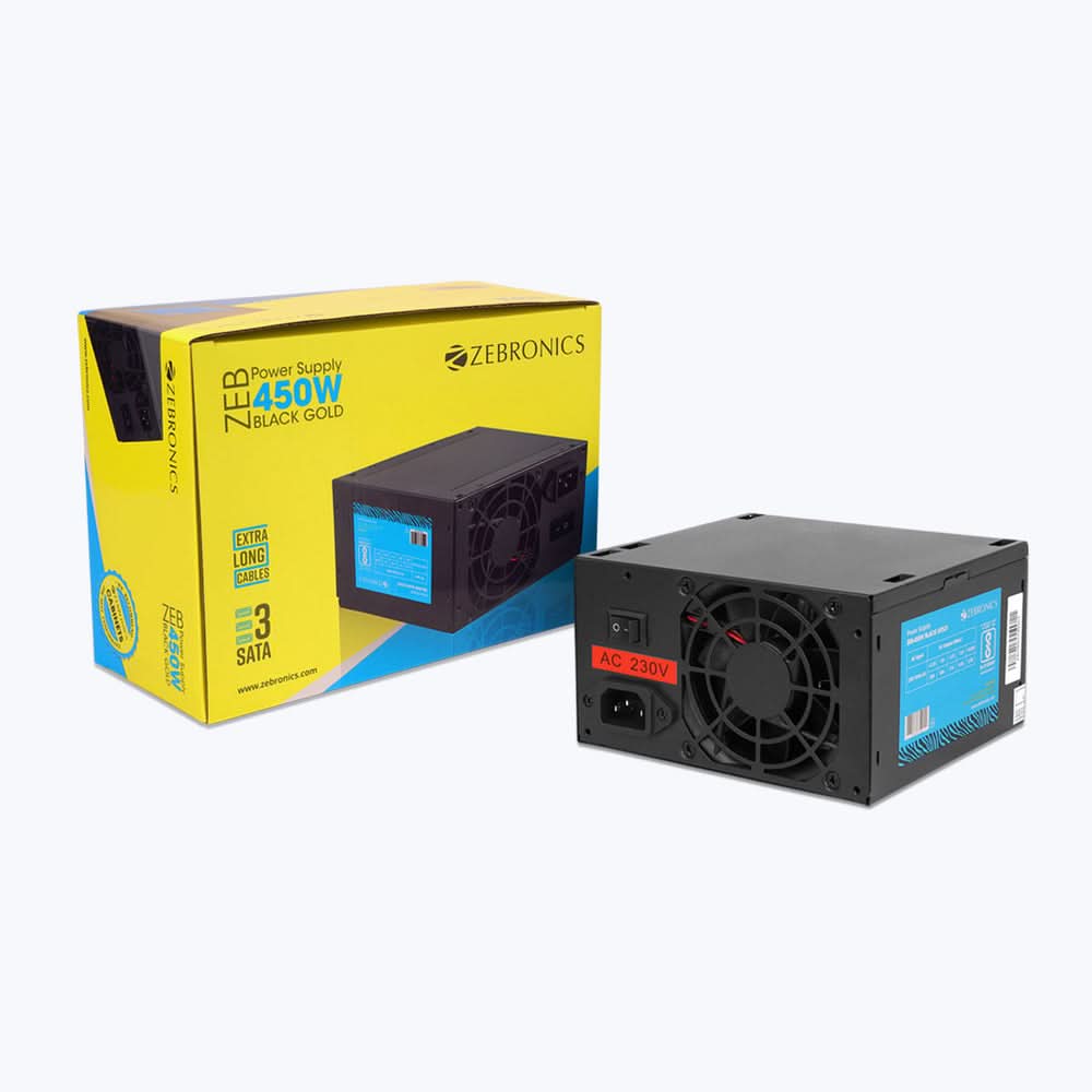 SMPS ZEBRONICS (450W) GOLD SERIES