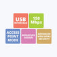 USB ADAPTER ZEBRONICS WIRELESS USB150WFI