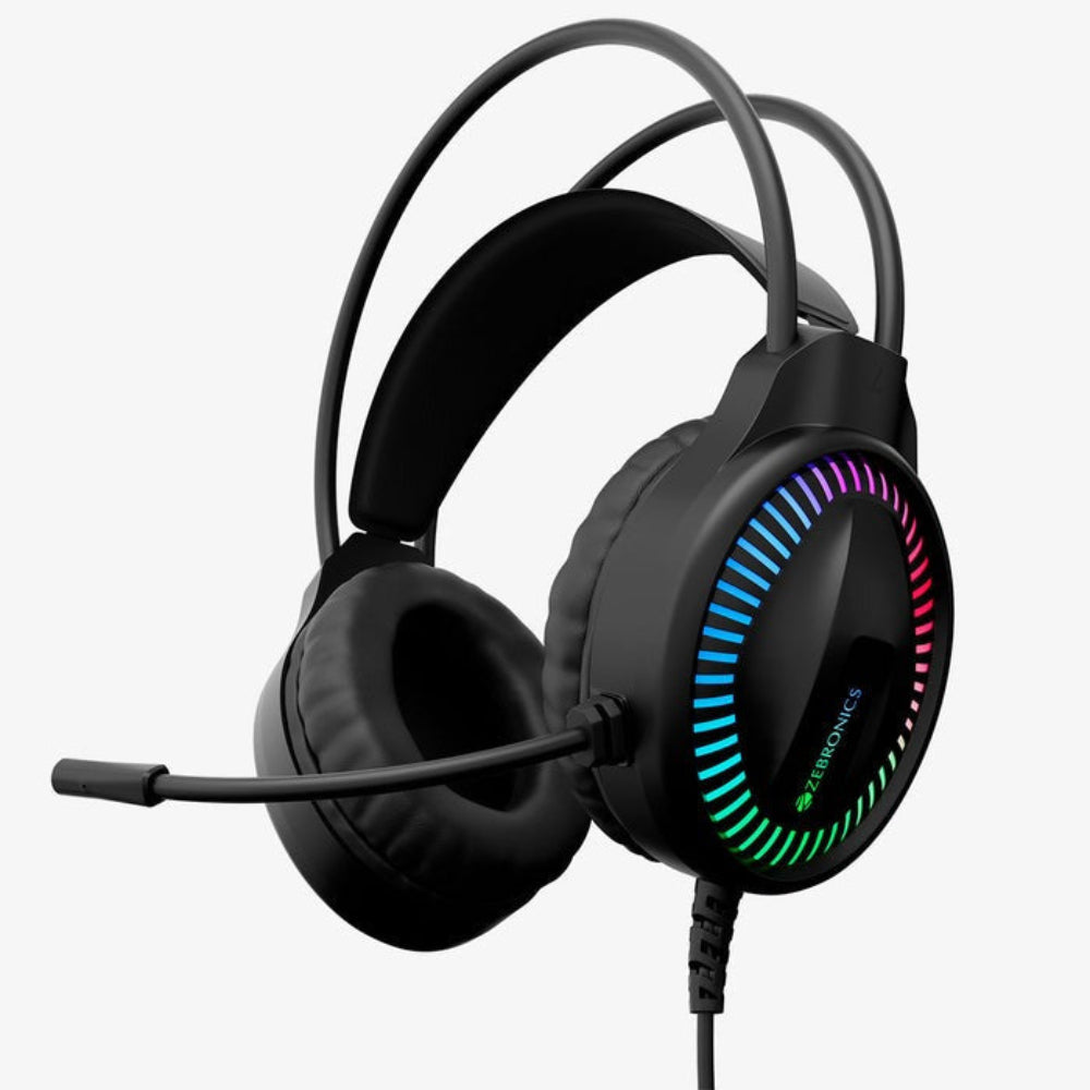 ZEBRONICS BLITZ USB RGB Wired 7.1 Surround Gaming Headphones with Mic (Black) ( PC )