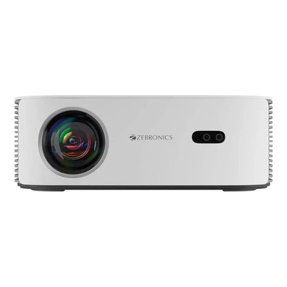 ZEBRONICS PIXAPLAY 17, Smart LED Projector, 6000 Lumens, 4K Support, Dolby Audio, 224 Inch Screen Size, HDMI, USB, WiFi, 1080p Native, APP Support, Miracast, Auto Keystone