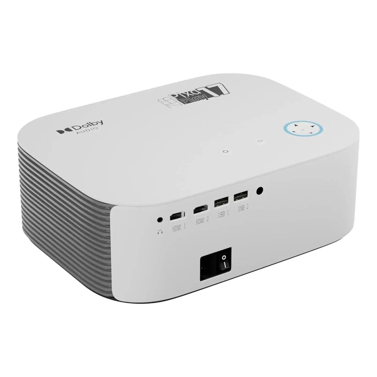 ZEBRONICS PIXAPLAY 17, Smart LED Projector, 6000 Lumens, 4K Support, Dolby Audio, 224 Inch Screen Size, HDMI, USB, WiFi, 1080p Native, APP Support, Miracast, Auto Keystone