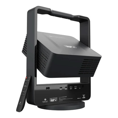 ZEBRONICS PIXAPLAY 29, Smart Projector, 14500 Lumens, Dolby Audio, 4K Support, 200 Inch Screen Size, Supports Bluetooth, HDMI, USB, WiFi, 1080p Native, Auto Focus, Keystone, APP Support, Miracas