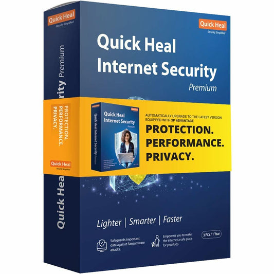 QUICK HEAL INTERNET SECURITY 3 USER 1 YEAR EMAIL DELIVERY IN 2HRS