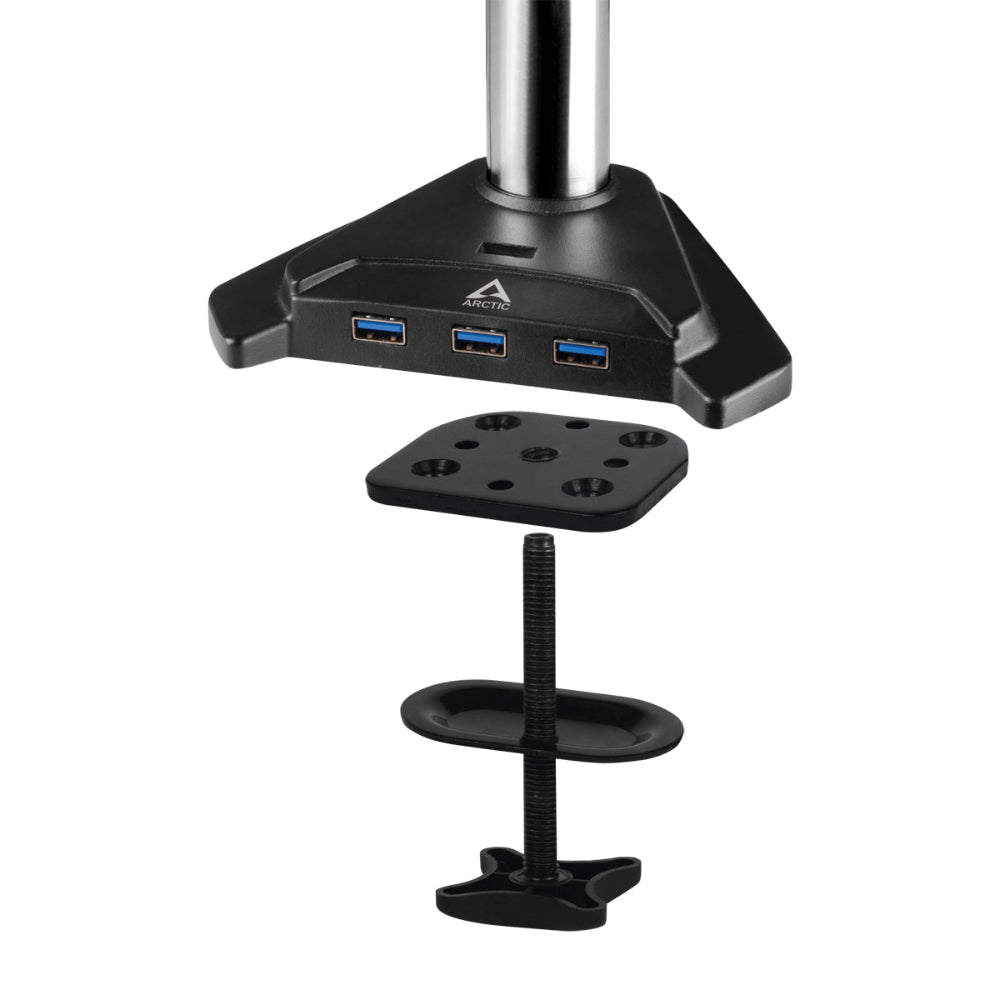 ARCTIC Z2-3D Gen-3 desk mount gas spring dual monitor arm