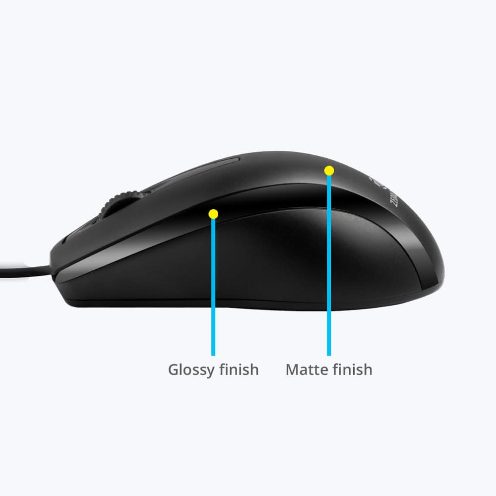 ZEBRONICS ZEB-ALEX WIRED USB OPTICAL MOUSE
