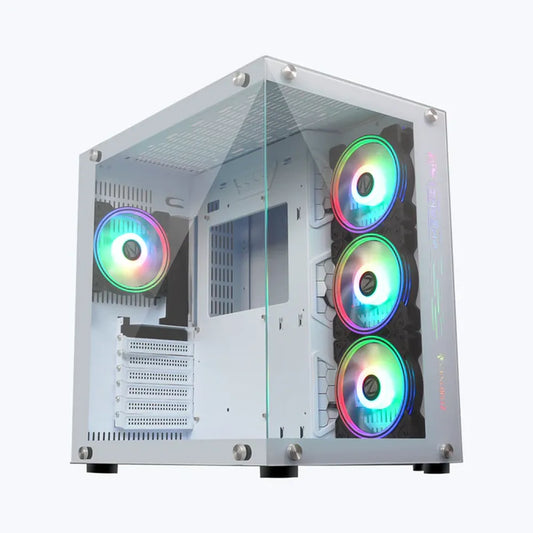ZEBRONICS ZEB-HERMES ATX MID TOWER CABINET (WHITE)