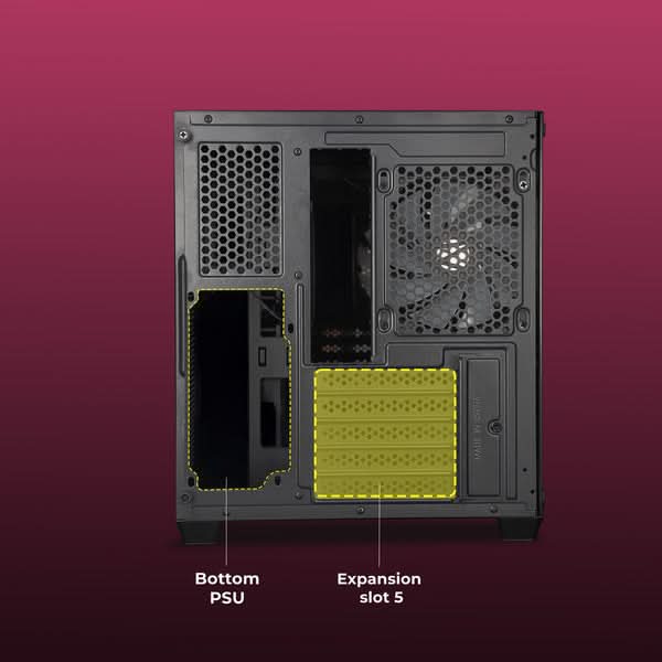 Zebronics Mercury 10 Premium Gaming Chassis, Black
