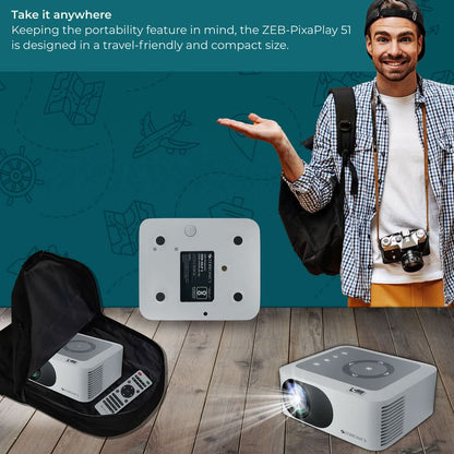 PROJECTOR ZEBRONICS LED PIXAPLAY 51