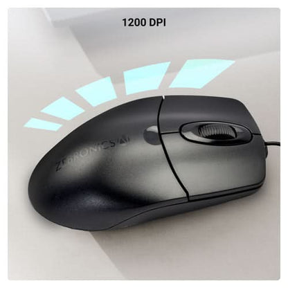 ZEBRONICS Scoot Wired Mouse