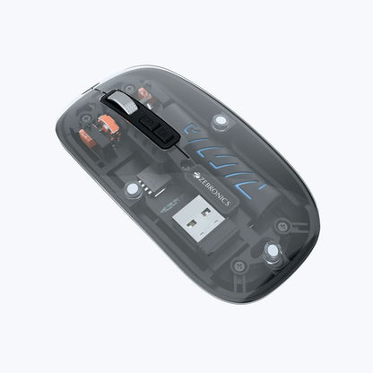 ZEBRONICS Sheer 10 Rechargeable Wireless Mouse (Black)