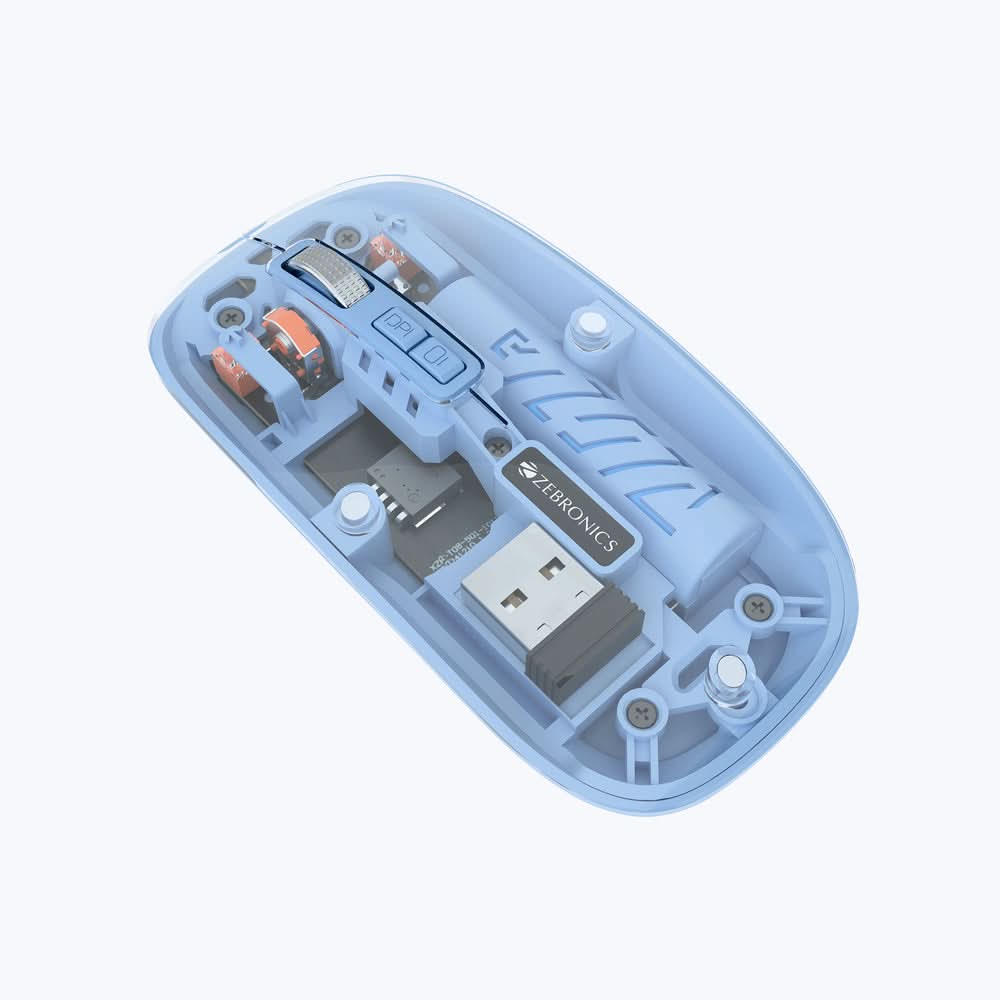 ZEBRONICS Sheer 10 Rechargeable Wireless Mouse (Black)