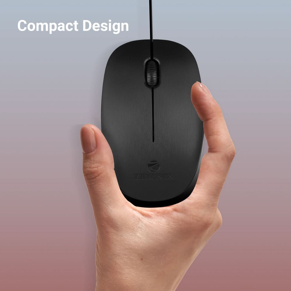 ZEBRONICS ZEB-POWER WIRED USB MOUSE