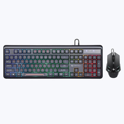 ZEBRONICS SET COMBAT WHITE KEYBOARD