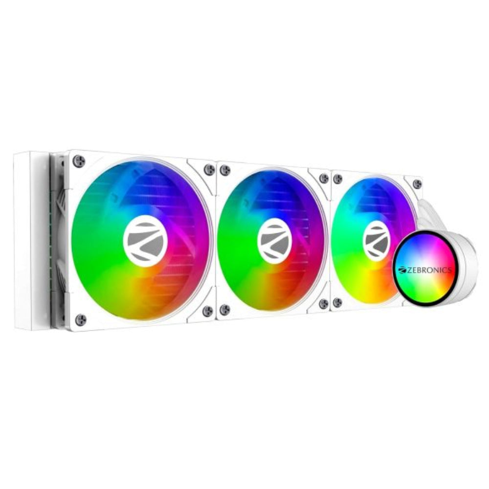 ZEBRONICS ZEB AIO360AW ARGB 360mm CPU Liquid Cooler ( White )