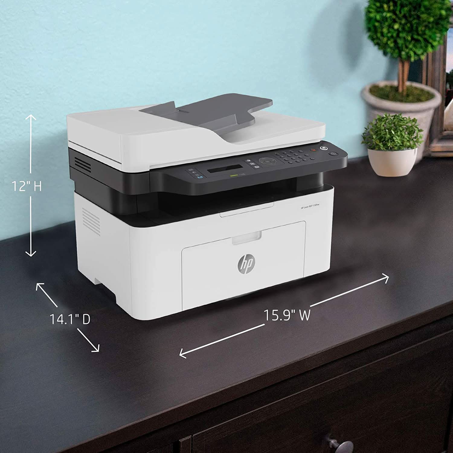 HP LASERJET 138FNW PRINT COPY SCAN & FAX, WI-FI PRINTER