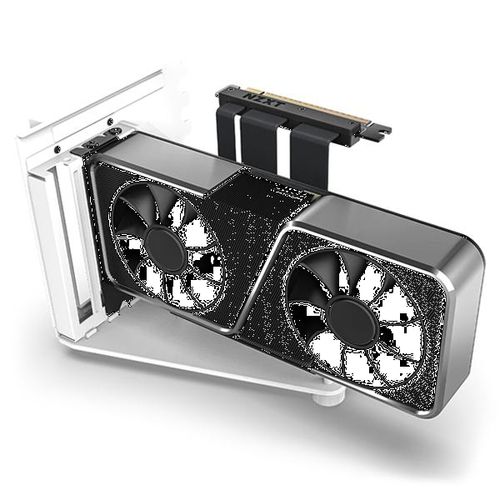 NZXT H7 Series (PCIe 4.0x16) Vertical GPU Bracket Kit With 175mm Riser Cable (White)