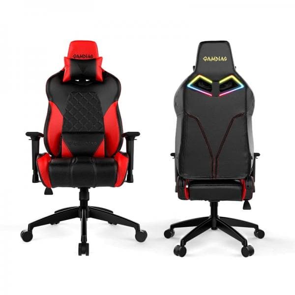 GAMDIAS Achilles E1 L RGB Gaming Chair (Black-Red)
