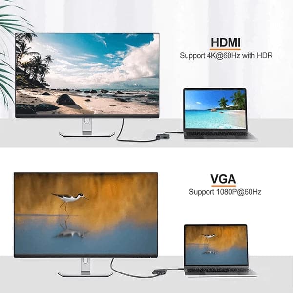 ANT ESPORTS AEC210 USB Type C Docking Station With HDMI And VGA Port