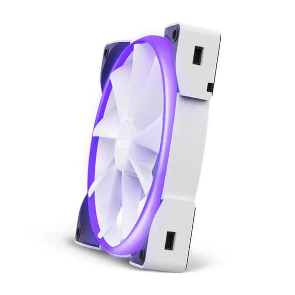 NZXT Aer RGB 2 140mm RGB Cabinet Fans (White) (Single Pack)