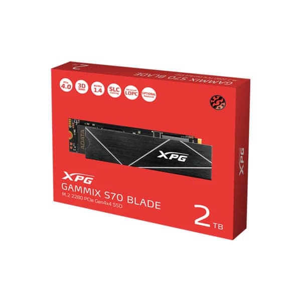 ADATA XPG Gammix S70 Blade 2TB M.2 NVME Gen4 Internal Solid State Data ( SSD )