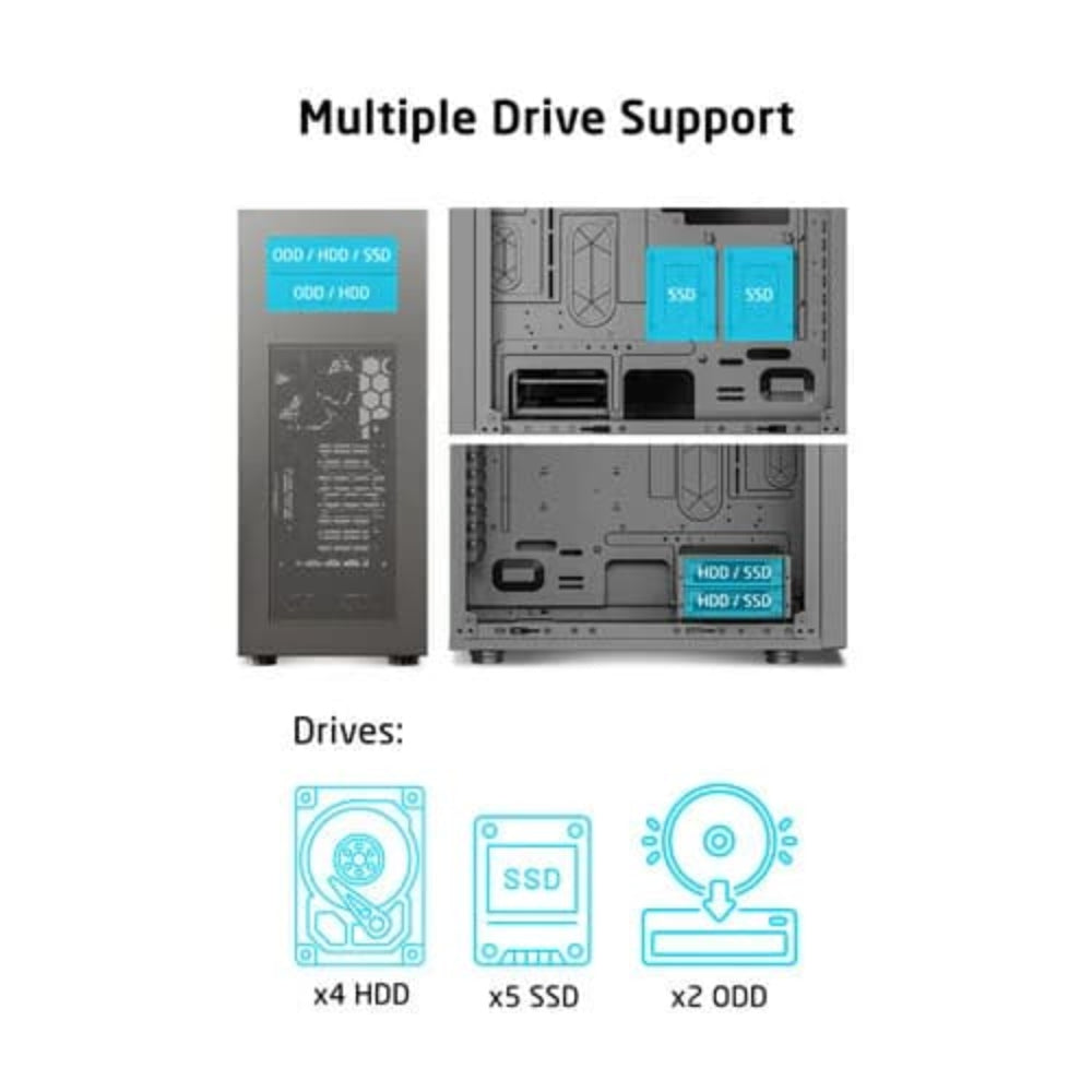 PROLAB DESIGN AI858 EATX Full Tower Cabinet ( Black )