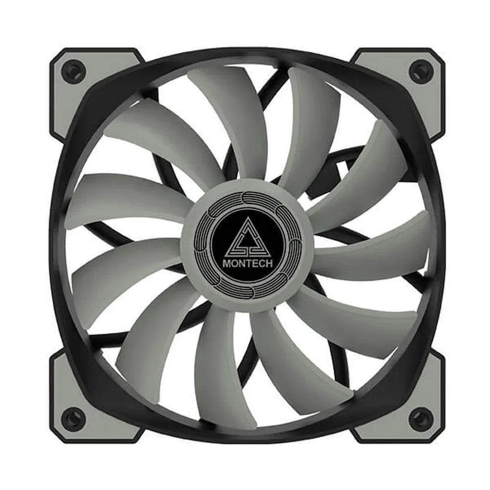 MONTECH Air Fan P120 120mm Cabinet Fan (Black) (Dual Pack)