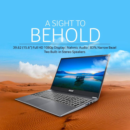 Acer, Aspire Lite, AMD Ryzen 3 5300U processor, 8 GB RAM, 512 GB SSD, Full HD IPS, 15.6 Inch, Windows 11 Home, MS Office, Steel Gray, AL15-41, UN.31ZSI.06W