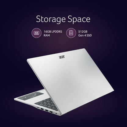 ACER ASPIRE AL15-52H UN.347SI.00A [CI5-12450H/16GB/512GB SSD/WIN11 HOME+MS24/15.6"/INTEGRATED GRAPHICS/1 YEAR(S)/SILVER/BACKLIT KBD]
