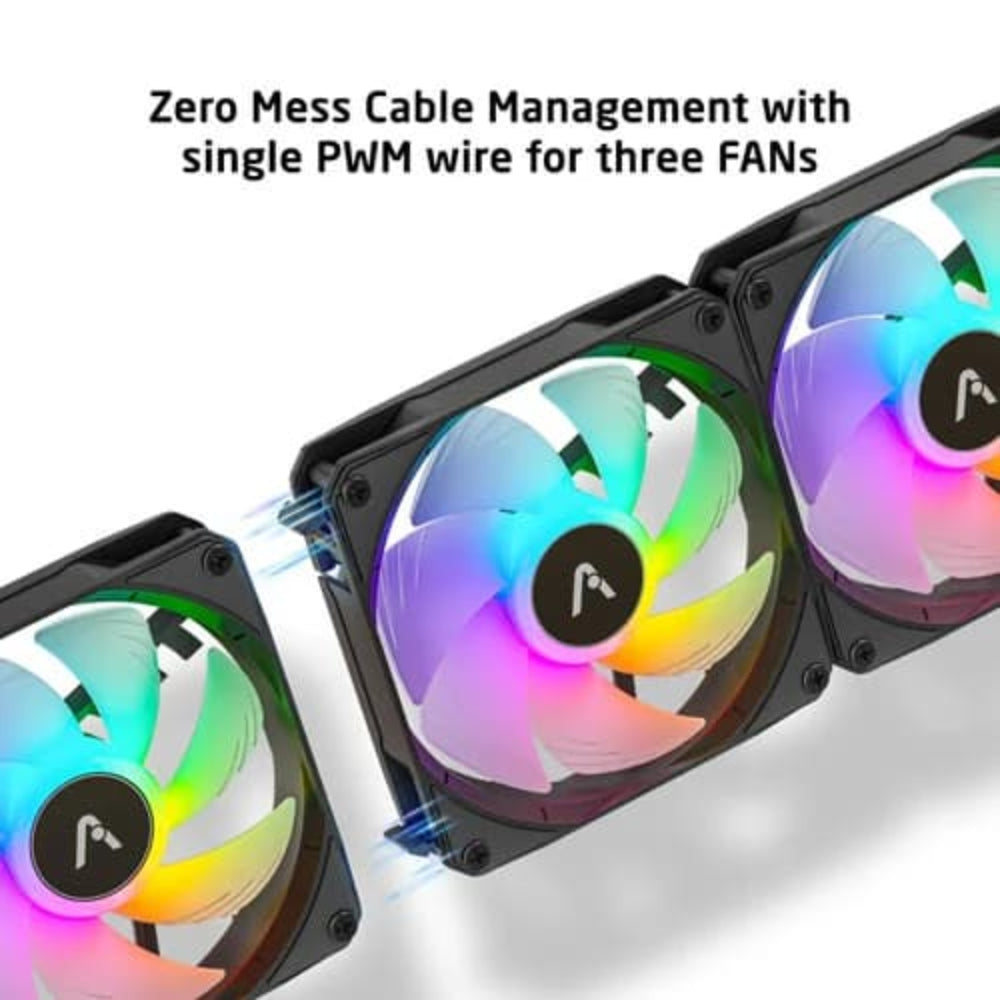 PROLAB DESIGN AI360LCD ARGB 360mm CPU Liquid Cooler ( With LCD Display ) ( Black ) - Mehta Brothers Shop