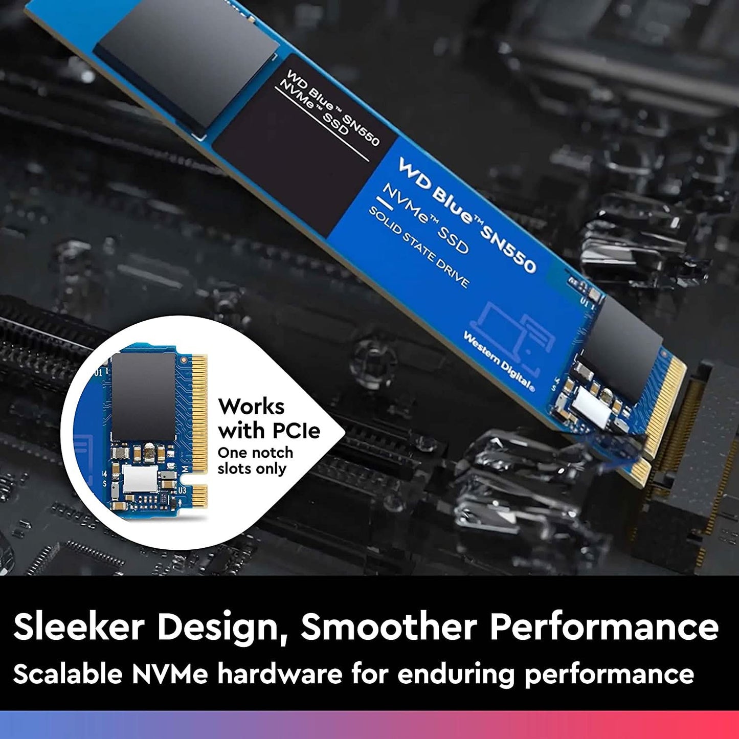 WESTERN DIGITAL 1TB BLUE NVME M.2 SN550 SSD