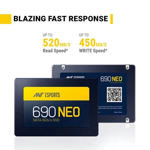ANT ESPORTS 690 Neo 512GB 2.5 SATA SATA3 Solid State Drive (SSD)