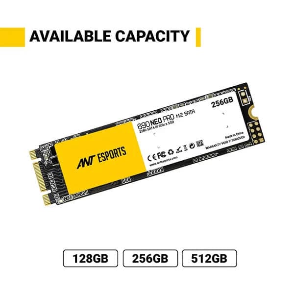 ANT ESPORTS 690 Neo Pro 256GB 2.5 SATA M.2 SATA3 Internal Storage Drive (SSD)