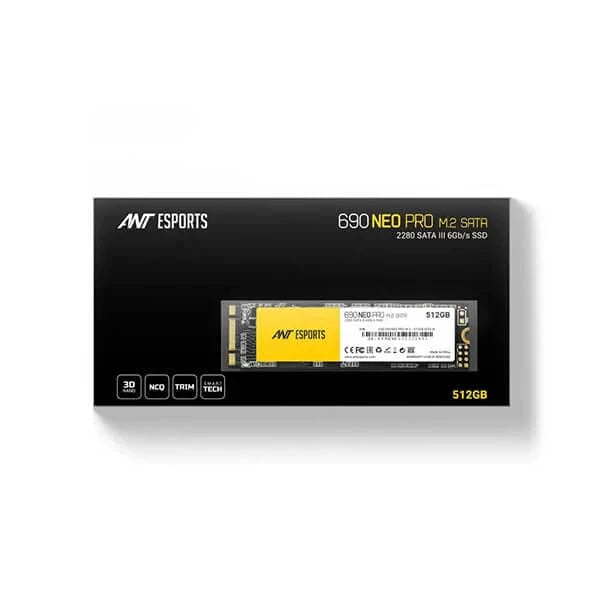 ANT ESPORTS 690 Neo Pro 512GB M.2 Sata Gen3 Internal Solid State Drive (SSD)