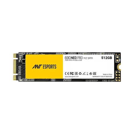 ANT ESPORTS 690 Neo Pro 512GB M.2 Sata Gen3 Internal Solid State Drive (SSD)