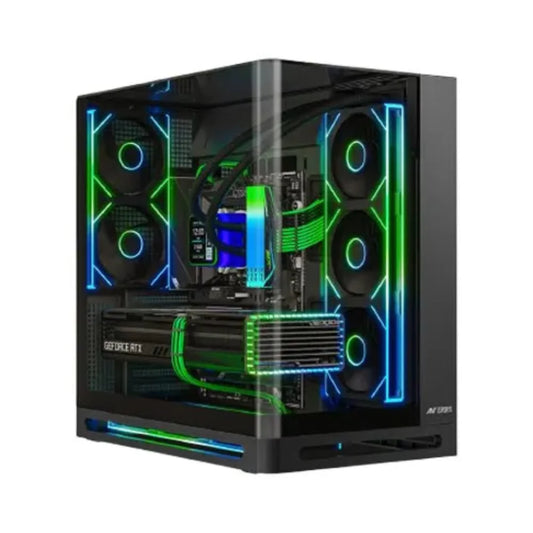 ANT ESPORTS Crystal ARC Pro ATX Mid Tower Cabinet ( Black )