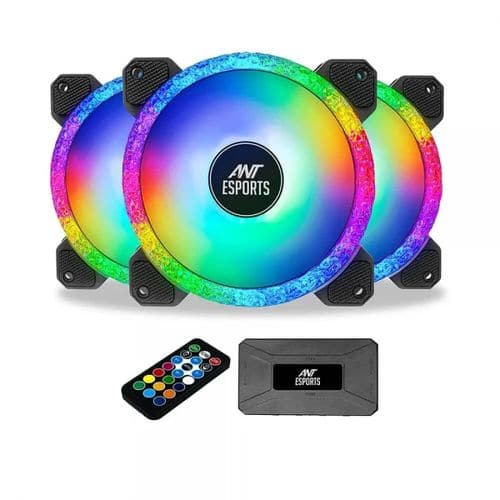 ANT ESPORTS Royaleflow RF120 ARGB Cabinet Fans Kit ( Triple Pack )