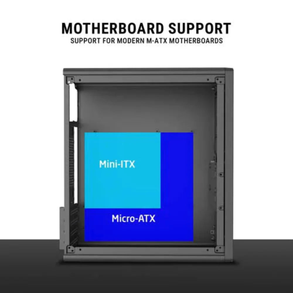 ANT ESPORTS SI15 MATX Mini Tower Cabinet ( Black )