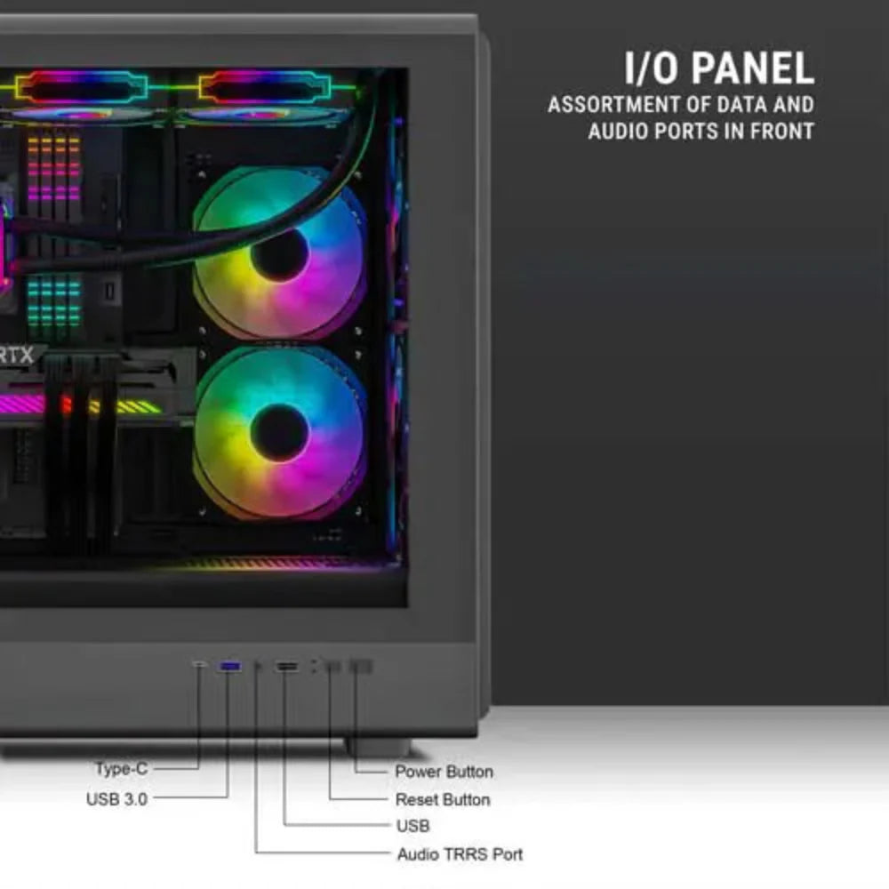 ANT ESPORTS Zen Air ARGB ATX Mid Tower Cabinet ( Black )