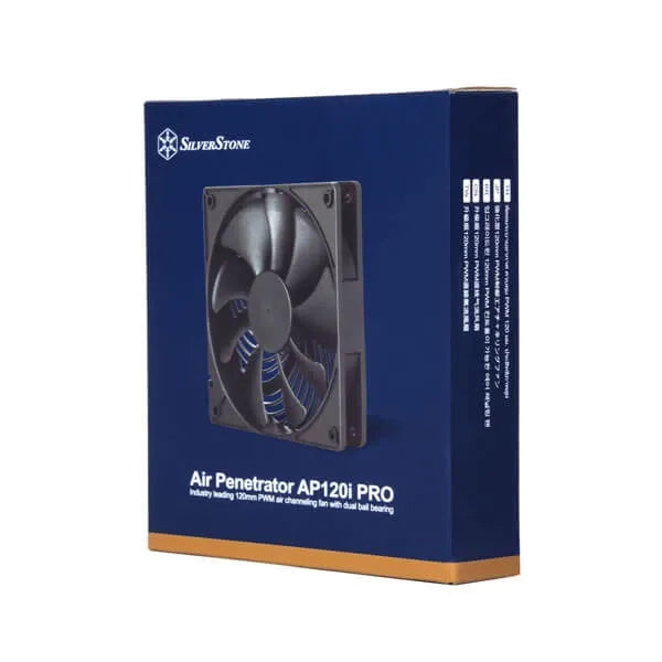 SILVERSTONE Air Penetrator 120i Pro 120mm Non-RGB Cabinet Fan (Black) (Single Pack)