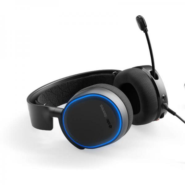 STEELSERIES Arctis 5 Wired 3.5mm 7.1 Surround Gaming Headphones ( Black ) ( PC / Mac / Mobile )