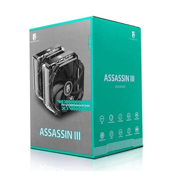 DEEPCOOL Gamerstorm Assassin III 140mm Dual Tower CPU Air Cooler (Black)