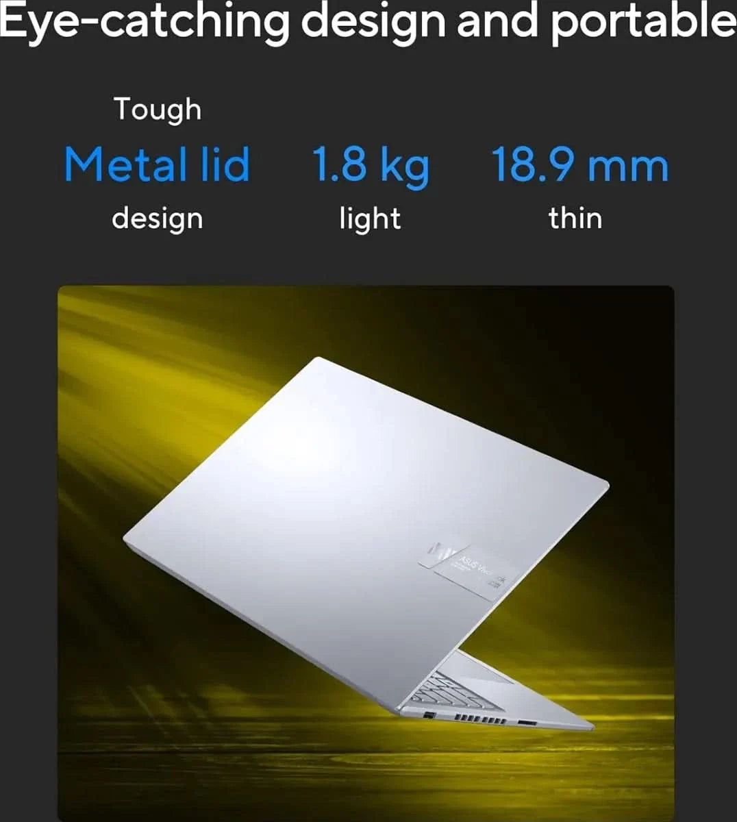 ASUS VIVOBOOK 16X K3605ZC-MBN554WS LAPTOP (12TH GEN CORE I5/ 16GB/ 1TB SSD/ WIN11/ 4GB RTX3050)