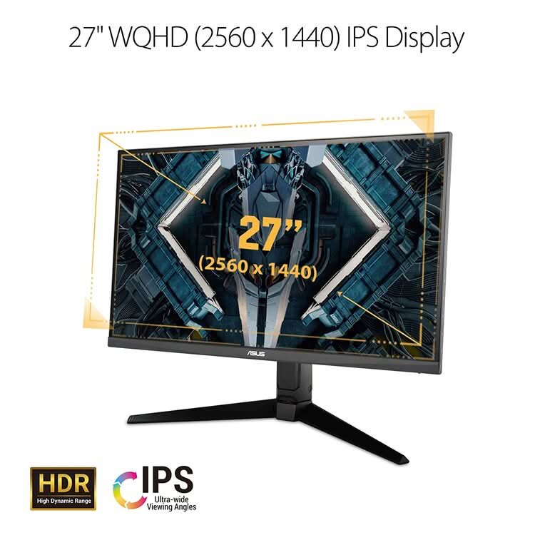 ASUS TUF GAMING 27 INCH VG27AQL1A WQHD IPS 165HZ G-SYNC GAMING MONITOR