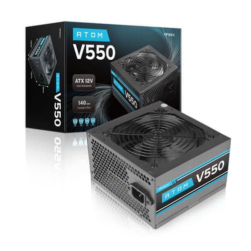 ANTEC ATOM V550 V2 550WATTS NON-MODULAR GAMING POWER SUPPLY
