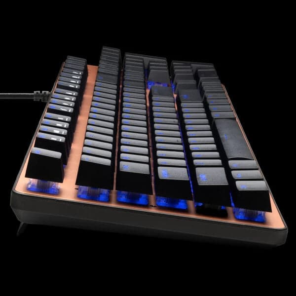 GAMDIAS AURA GK1 Full Size Mechanical Wired Gaming Keyboard ( Bronze ) ( Red Tactile Switch ) ( AURA-GK1-BRONZE )