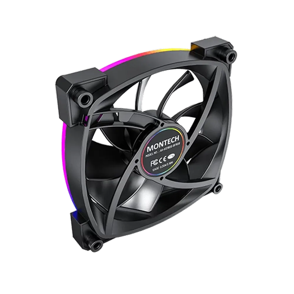 MONTECH AX120 PWM 120mm ARGB Cabinet Fan (Black) (Single Pack)