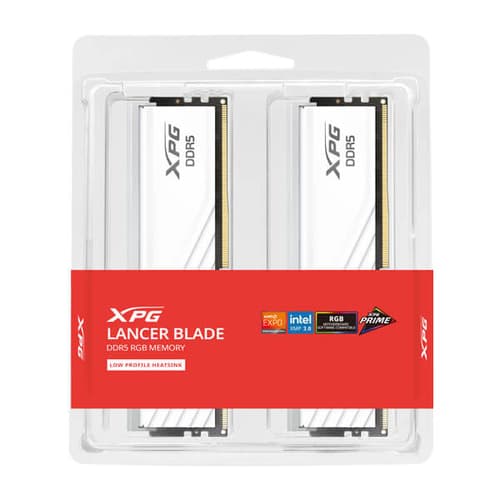 ADATA XPG DDR5 48GB (24X2) 6000 MHZ LANCER BLADE RGB WHT AX5U6000C3024G-DTLABRWH