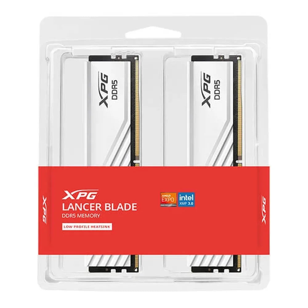 ADATA XPG Lancer Blade 64GB (32GB x 2) DDR5 6000MHz RAM (White) ( CL30 )