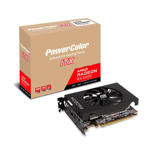 POWERCOLOR Radeon RX 6400 ITX 4GB AMD Graphic Card